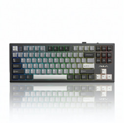 Клавиатура AULA S87 BK-Gray (EN-RU), игровая, механическая, беспроводная
