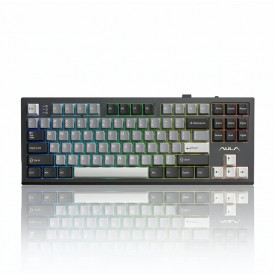 Клавиатура AULA S87 BK-Gray (EN-RU), игровая, механическая, беспроводная