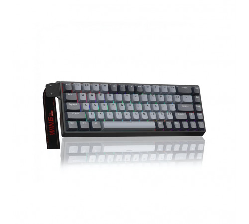 Клавиатура AULA WIN68 HE Pro BK-Gray (EN-RU), игровая, магнитная, проводная
