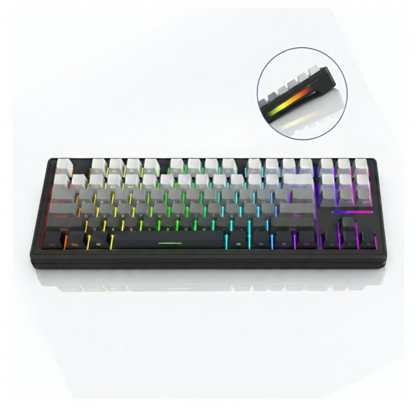 Клавиатура Attack Shark M87 PRO Gray-gradient, игровая, механическая, беспроводная