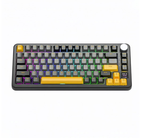 Клавиатура Attack Shark X85 PRO BK-Orange, игровая, механическая, беспроводная