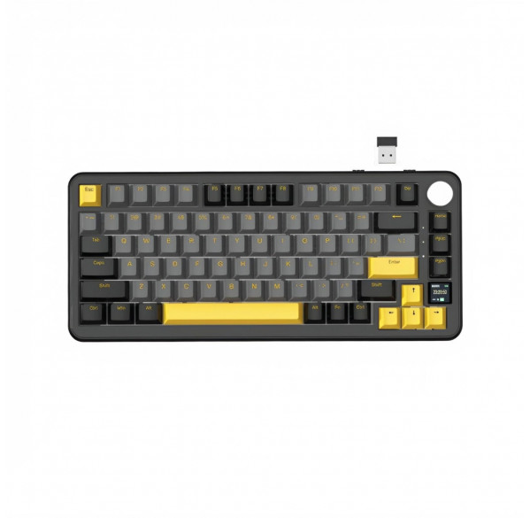 Клавиатура Attack Shark X85 PRO BK-Orange, игровая, механическая, беспроводная