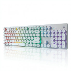 Клавиатура DGHJ белая, игровая, механическая, проводная