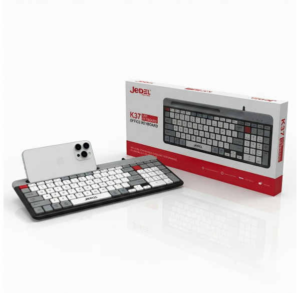 Клавиатура Jedel K37 (EN-RU-TM), офисная, проводная