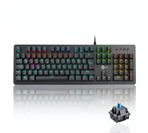 Клавиатура Lecoo GK302, игровая, механическая