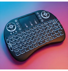 Клавиатура MINI KEYBOARD с подсветкой (EN-RU), беспроводная 