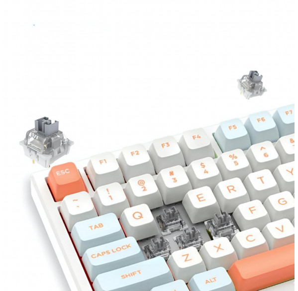 Клавиатура VGN N75 Jelly Orange, игровая, механическая, проводная