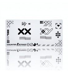 Коврик для стола 1200x600x3 CS:GO Поток информации белый (mousepad)