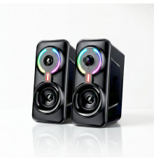 Колонки JEDEL S-570 RGB (3.5mm + Bluetooth подключение)