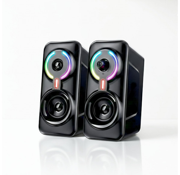 Колонки JEDEL S-570 RGB (3.5mm + Bluetooth подключение)