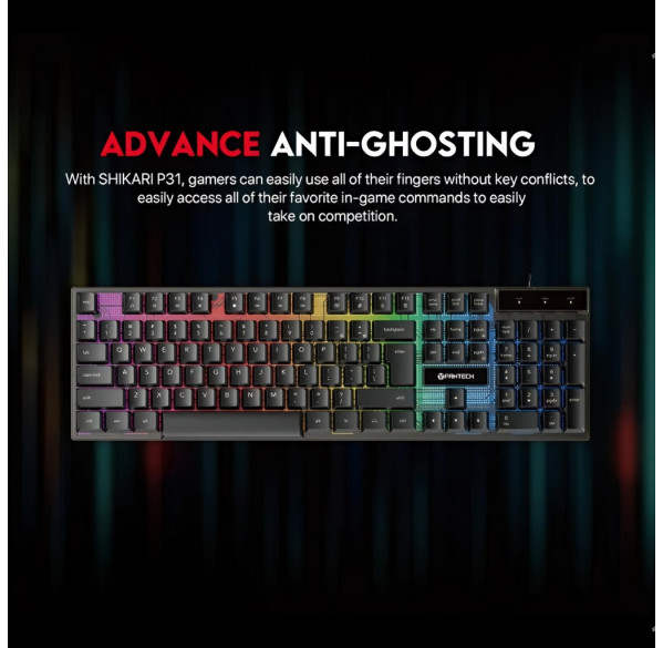 Комплект Fantech P31, проводной (3в1) клавиатура + мышь + коврик