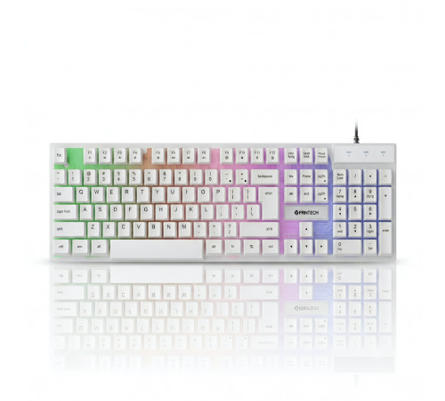 Игровой комплект Fantech P51, белый | 5 в 1 | Клавиатура + Мышь + Коврик + Наушники + Подставка