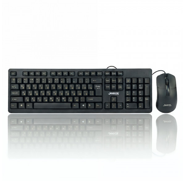 Комплект Jedel G18 (EN+RU+TM) (2в1) клавиатура + мышь