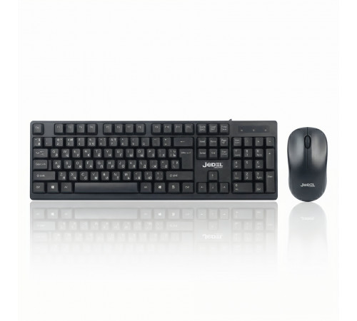 Комплект Jedel WS730 (EN+RU+TM) (2в1) беспроводные клавиатура + мышь