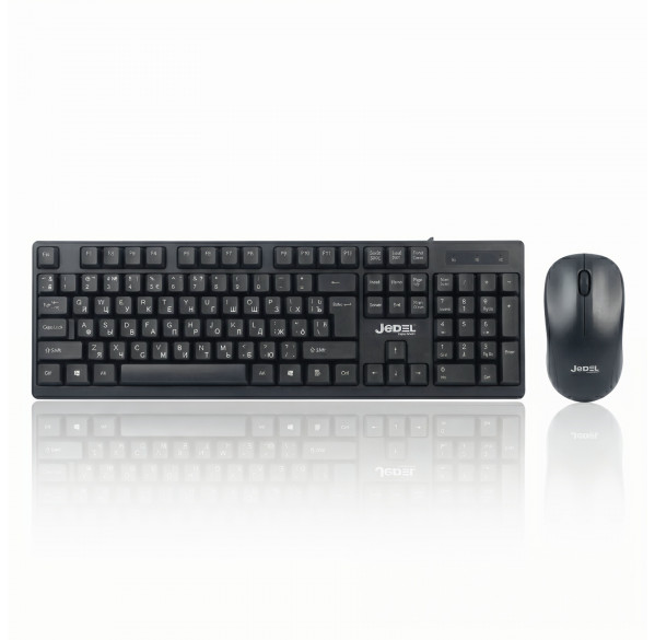 Комплект Jedel WS730 (EN+RU+TM) (2в1) беспроводные клавиатура + мышь
