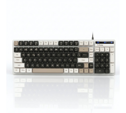 Комплект K-Snake KM-100 Milk color, проводной (2в1) клавиатура + мышь