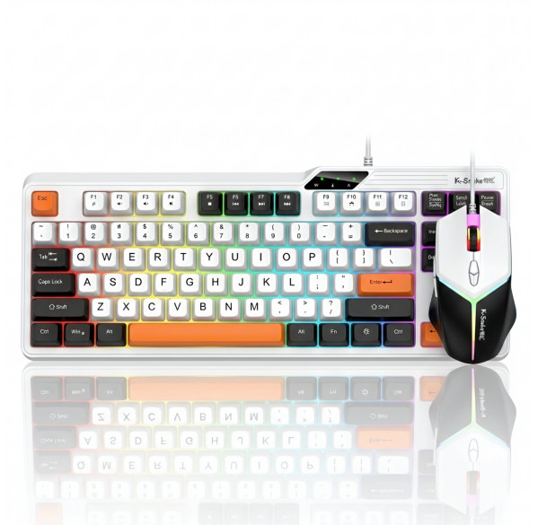 Комплект K-Snake KM-870, проводной (2в1) клавиатура + мышь