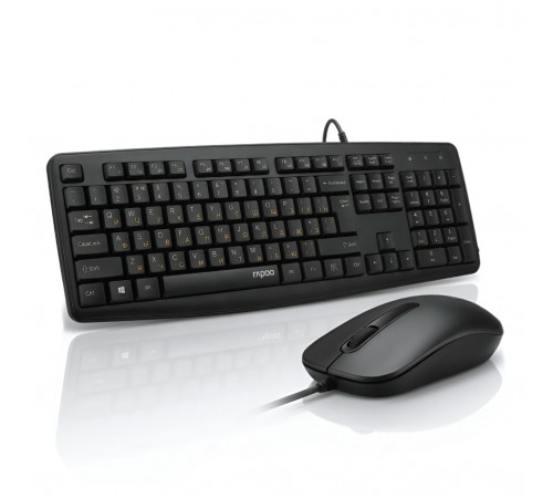 Комплект | 2 в 1 | клавиатура + мышь | Rapoo NX1600 | EN+RU+TM | USB