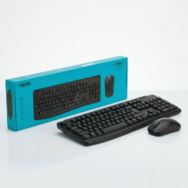 Комплект Rapoo X1800PRO (EN+RU+TM), беспроводной (2в1) клавиатура + мышь