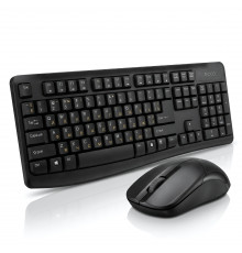 Комплект | 2 в 1 | клавиатура + мышь | Rapoo X1800PRO | EN+RU+TM | 2.4 ГГц