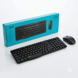 Комплект Rapoo X1800S (EN+RU+TM), беспроводной (2в1) клавиатура + мышь