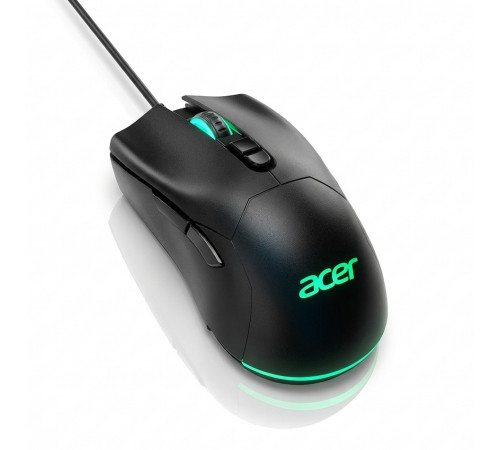 Мышь Acer OMW210, черная, игровая, проводная