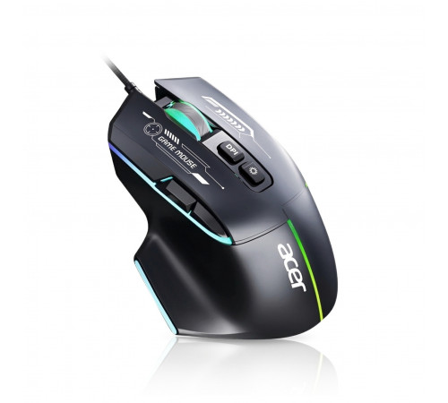 Мышь Acer OMW950, черная, игровая, проводная