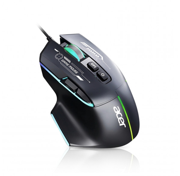 Мышь Acer OMW950, черная, игровая, проводная
