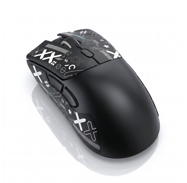 Мышь Attack Shark R1 чёрная, игровая, беспроводная, перезаряжаемая