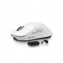 Мышь Attack Shark R1 белая, игровая, беспроводная, перезаряжаемая