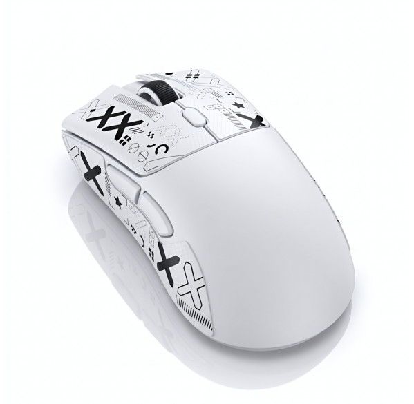 Мышь Attack Shark R1 белая, игровая, беспроводная, перезаряжаемая