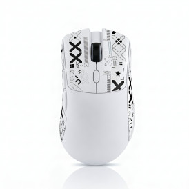 Мышь Attack Shark R1 белая, игровая, беспроводная, перезаряжаемая