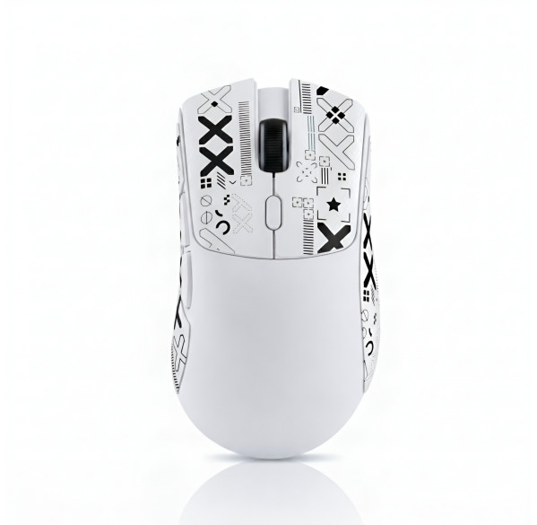 Мышь Attack Shark R1 белая, игровая, беспроводная, перезаряжаемая