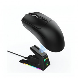 Мышь Attack Shark X1 с док-станцией чёрная, игровая, беспроводная, перезаряжаемая