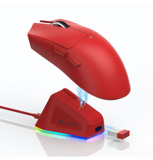 Мышь Attack Shark X11 красная, игровая, беспроводная, перезаряжаемая