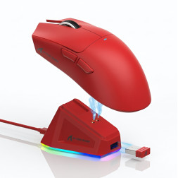 Мышь Attack Shark X11 красная, игровая, беспроводная, перезаряжаемая