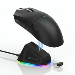 Мышь Attack Shark X11 чёрная, игровая, беспроводная, перезаряжаемая