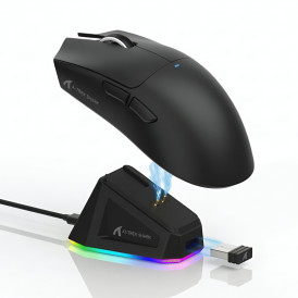 Мышь Attack Shark X11 чёрная, игровая, беспроводная, перезаряжаемая