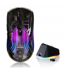 Мышь Attack Shark X2 Pro, чёрный | 4000 DPI | игровая, бесшумная, с зарядной станцией