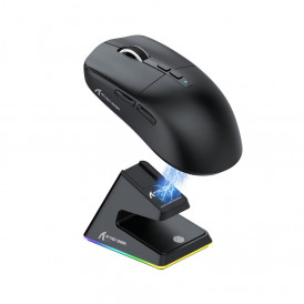 Мышь Attack Shark X6 с док-станцией чёрная, игровая, беспроводная, перезаряжаемая