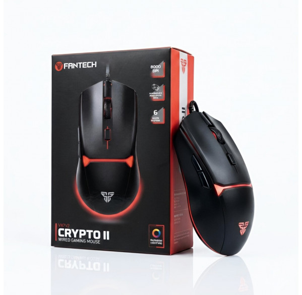 Мышь Fantech Crypto II, игровая, проводная