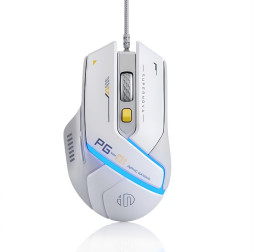 Мышь Inphic PG1, белая, игровая, проводная