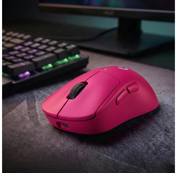 Мышь Logitech G PRO X Superlight 2 розовая, игровая, беспроводная, перезаряжаемая