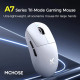 Мышь MCHOSE A7 Pro белая, игровая, беспроводная, перезаряжаемая