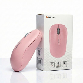 Мышь Meetion R545 розовая, офисная, беспроводная