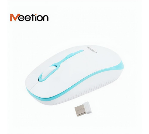 Мышь Meetion R547 белая, офисная, беспроводная