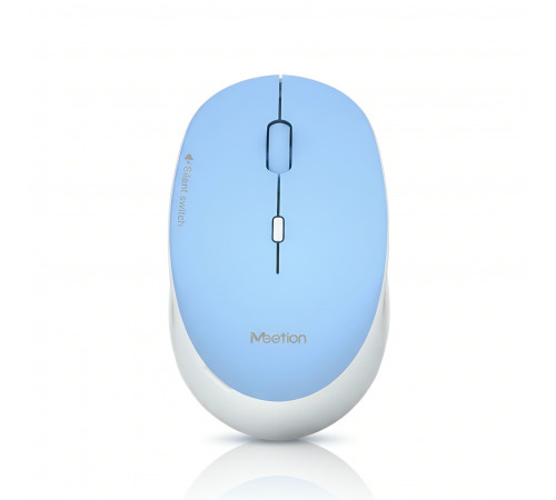 Мышь Meetion R570 Silent синяя, офисная, беспроводная