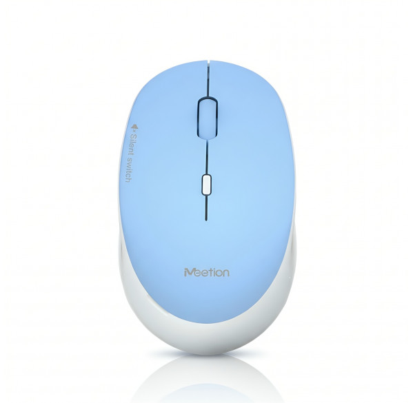 Мышь Meetion R570 Silent синяя, офисная, беспроводная
