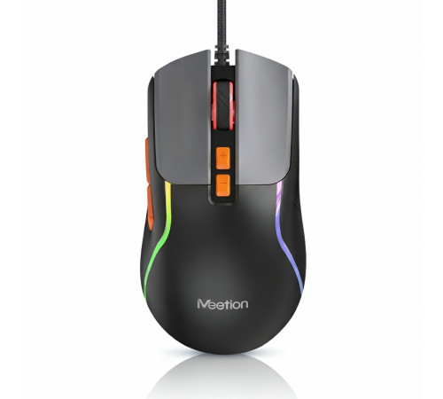 Мышь Smailwolf M18 чёрная, игровая, проводная