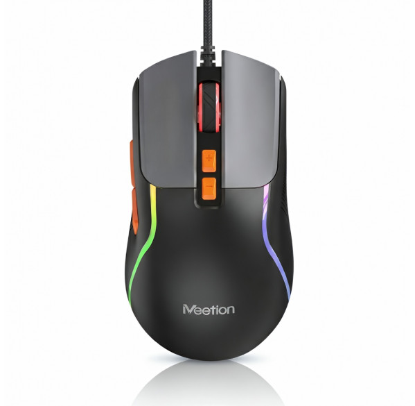 Мышь Smailwolf M18 чёрная, игровая, проводная